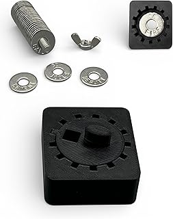 Arandelas estampación punzonado frase cripto semilla cartera de metal Backup BTC Bitcoin Storage Cartera de acero criptomoneda hardware billetera fría letras de punzón (negro)