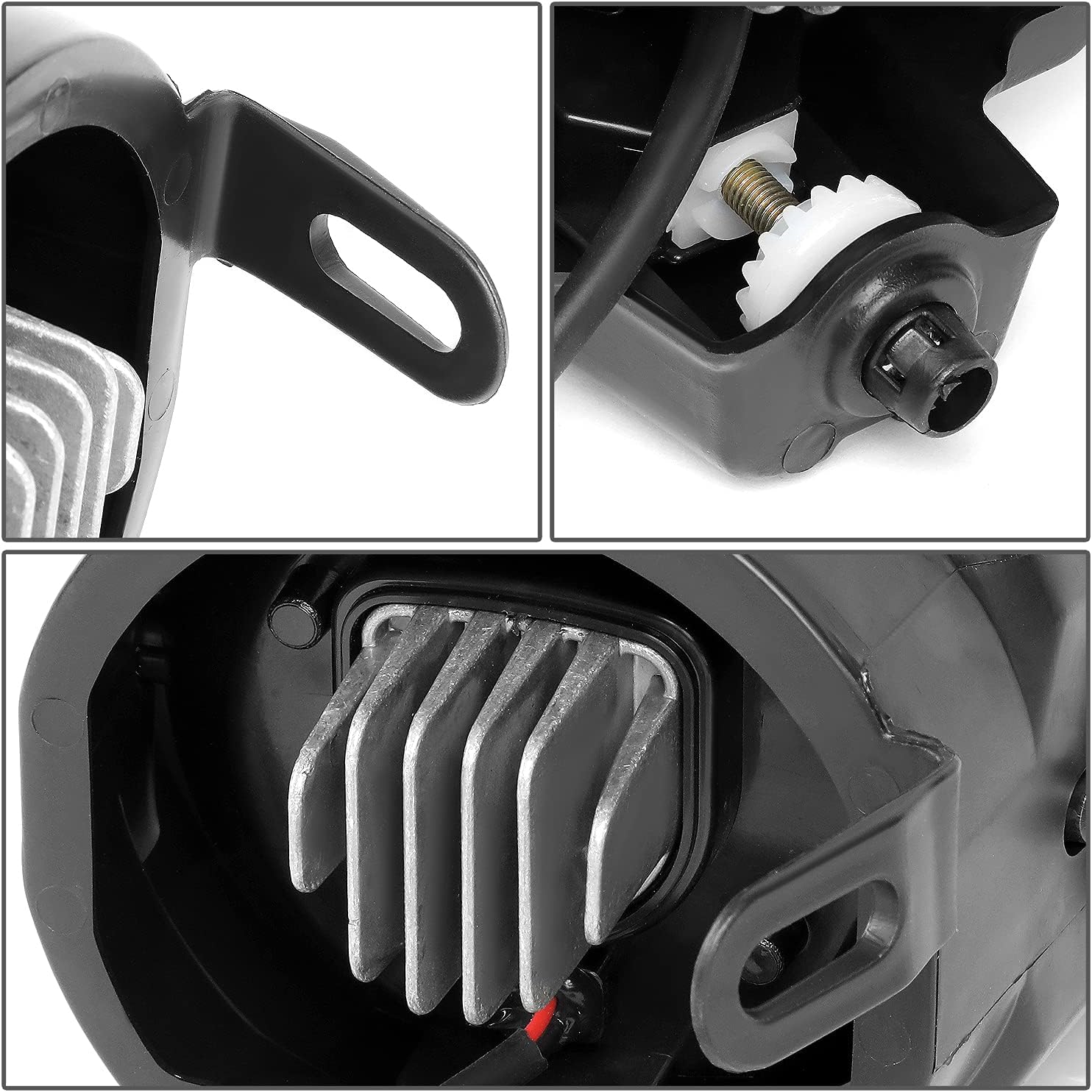 DNA MOTORING FL-ZTL-336-CH LED Fog Light With Bezel, Switch & Wiring Harness Driver & Passenger Side Enhance visibility [Compatible with 2007-2014 Tundra]