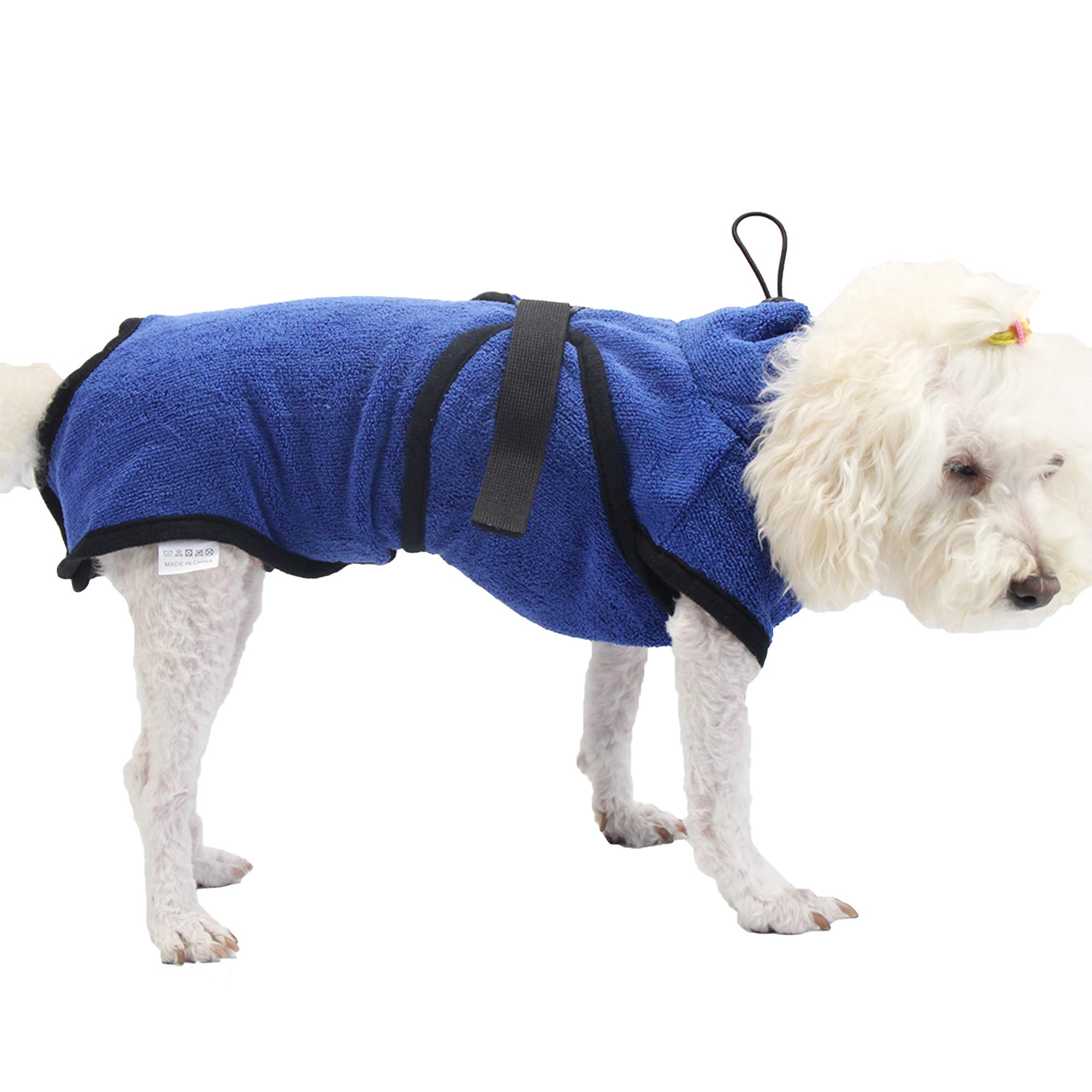 YZCIS Peignoir Doux Absorbant pour Chien Chat, Serviette sèche Rapidement, Serviette de Bain en Microfibre pour Chiot, pour Chiens de Taille Moyenne Petite