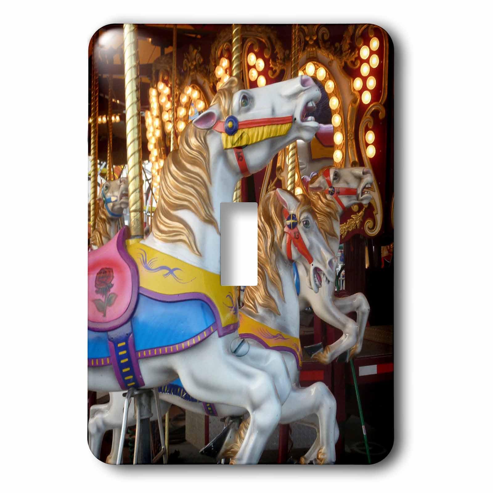 Interrupteur vintage Carrousel Ii 3dRose lsp_13982_1 pour décoration rétro