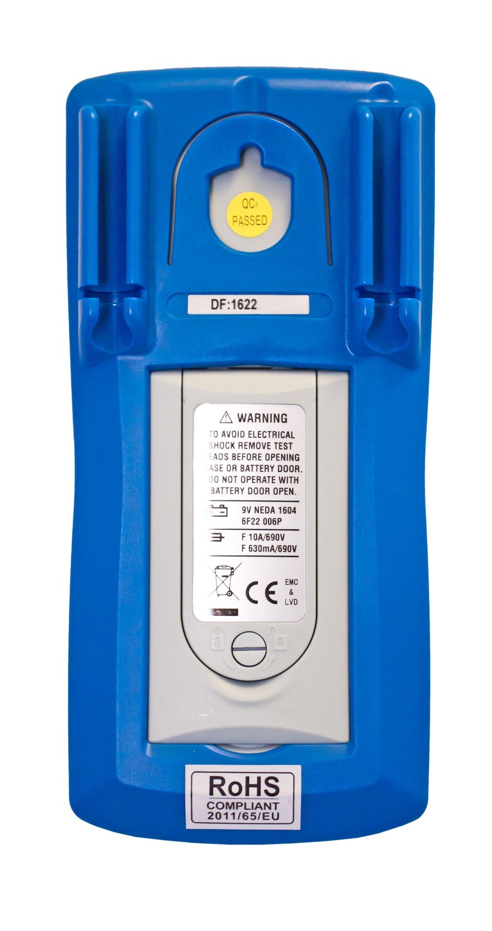 PeakTech, Multímetro digital True RMS 6000 contadores con USB, comprobador de continuidad y autorange, CAT III 600V, 1 pieza, P 4390, Azul Blanco