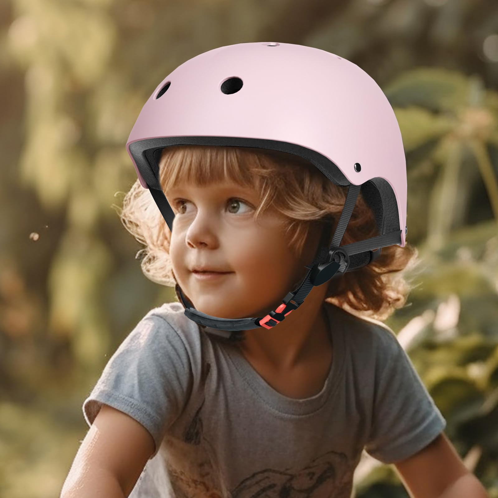 Amazon.com : Glaf Toddler Helmet for 2-8 Years Kids Bike Helmets Baby Girls  Boys Multi-Sport Adjustable Skateboard Bicycle Helmet Lightweight 4 Sizes  for Toddlers (Baby Pink, Small: 20.08"-21.26" / 51cm-54cm) : Sports