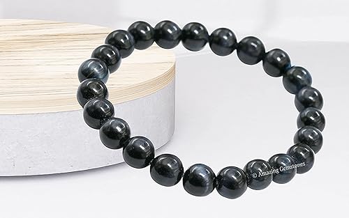 Miniatura 490 de Amazing Gemstone Pulsera de cristal para mujeres y hombres, pulsera de cristal curativo de protección, pulsera elástica con cuentas de piedras