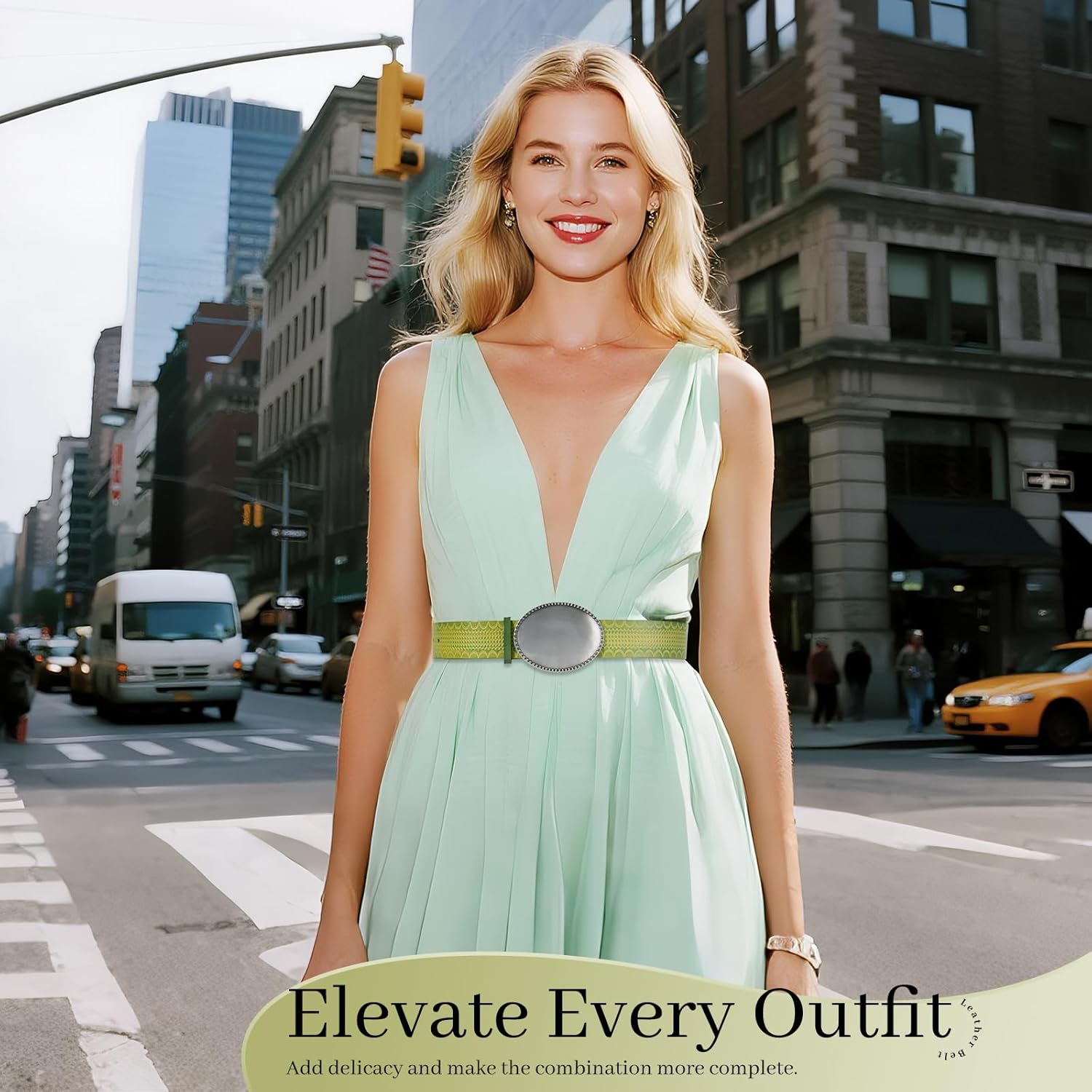 Women's Leather Belts for Pants Genuine Plus Size Leather Belt with Oval Buckle Ladies Belt for Women Dresses - Image 5