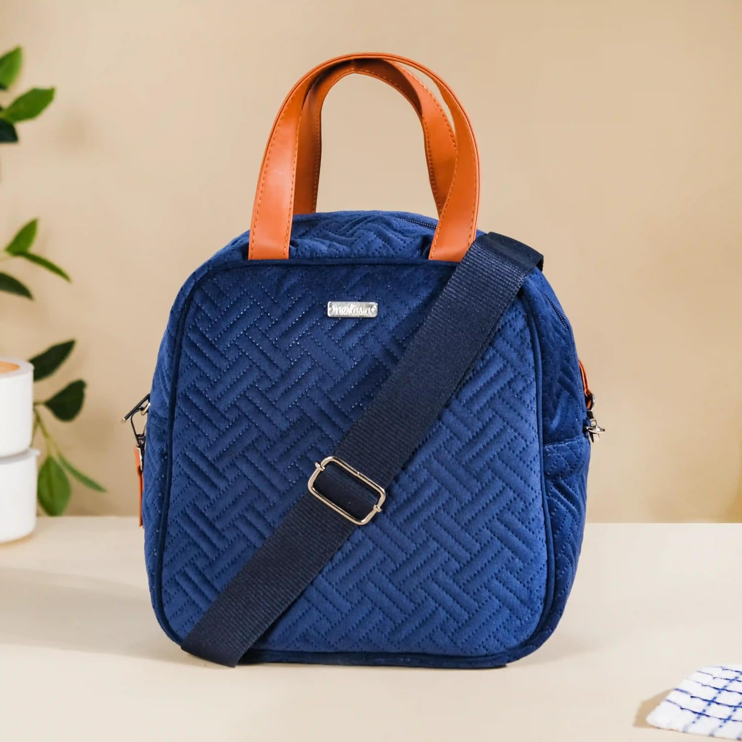 Nestasia Velvet Lunch Bag - Keeps Food Fresh! -12