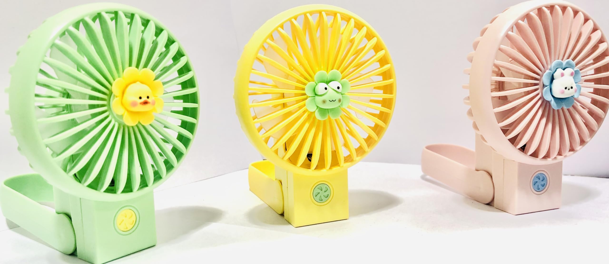 Zillion Global Handheld Rechargeable Mini Fan with USB Charging | 3 Speed Option | Portable, Handheld and Small Table Fan Multi Color-picture-12