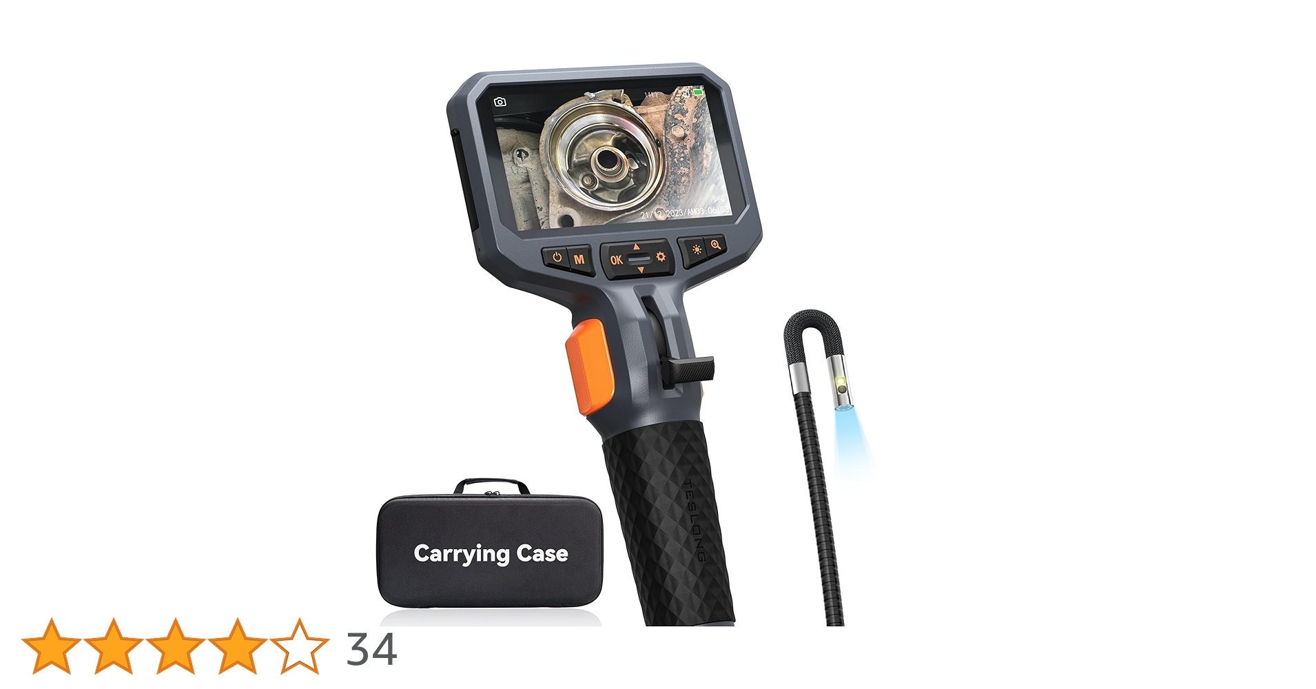 Teslong 先端可動式ファイバースコープ 極細い5.5mm スコープ Teslong 先端可動式ファイバースコープ 極細い5.5mm スコープ Amazon