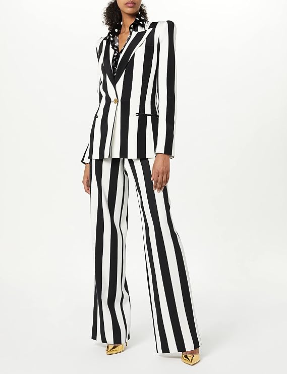 Single Breast Stripe Blazer