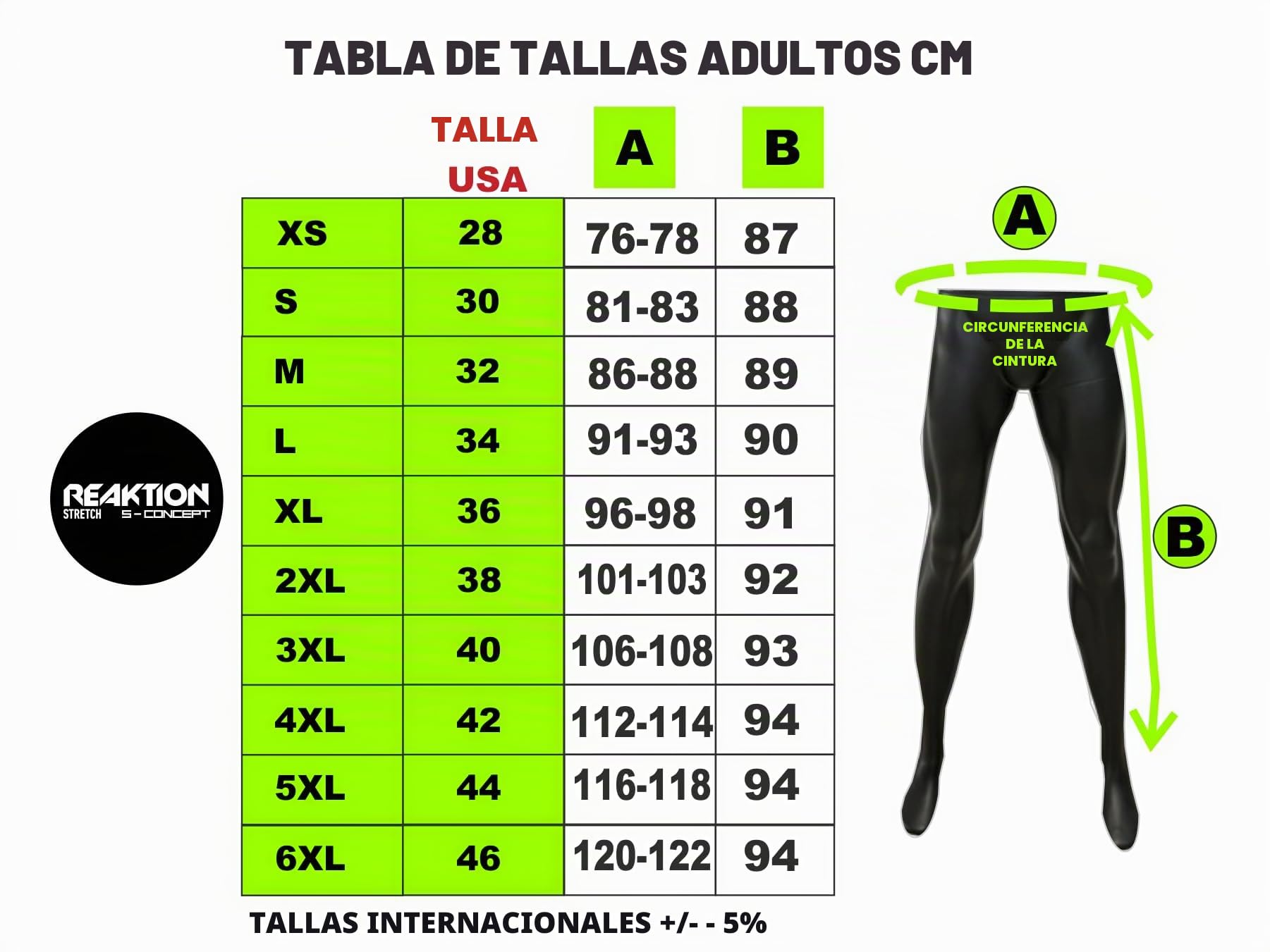 TLA REAKTION S-Concept - Pantalones de Moto de Cross, Enduro, Quad, elásticos, Ligeros, Transpirables, Tallas hasta 46-6XL, para Hombre y Mujer, Ropa de Moto, Traje de Motocross, Enduro, Quad