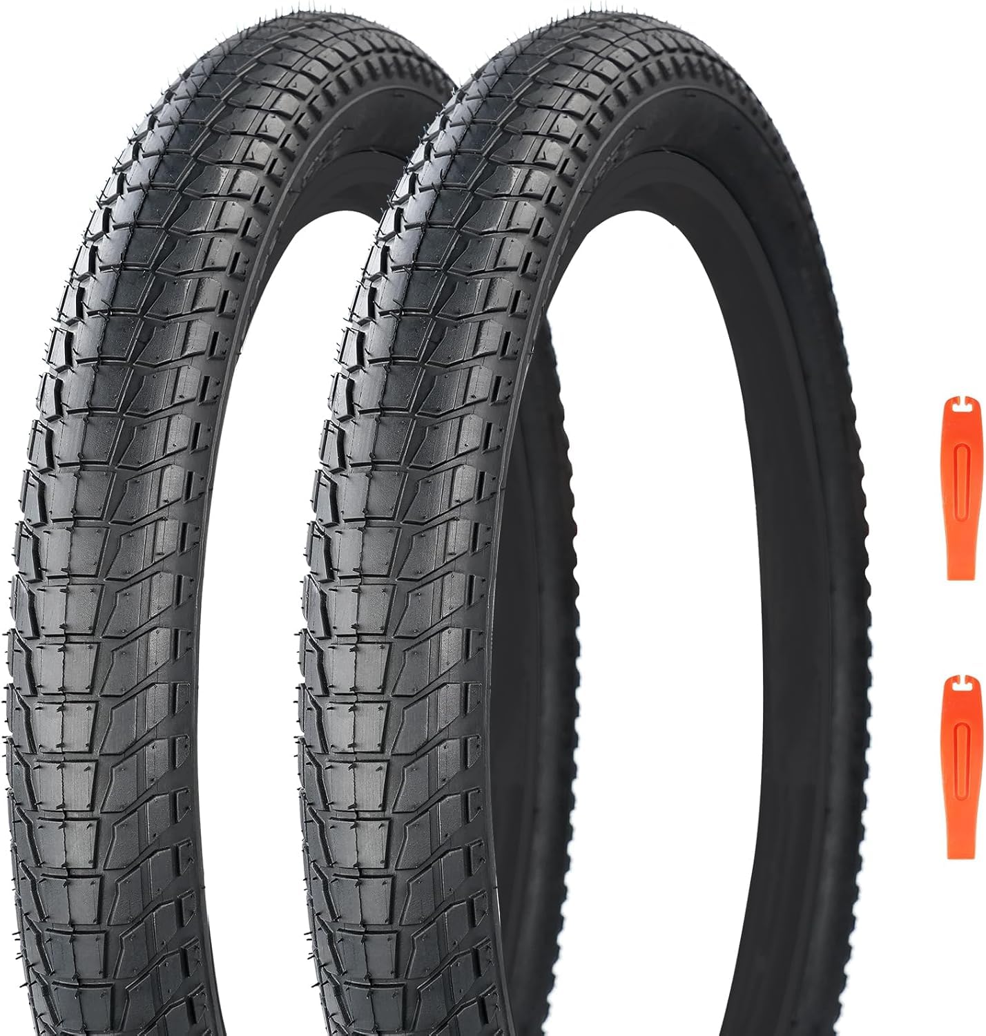 ZUKKA 1/2 Pacco 20 x 2.125/24 x2.25/26x2.25 Pneumatici per bici con camere interne/no Tubi Mountain Bike Pneumatici pieghevoli di ricambio per MTB, bici per bambini, BMX