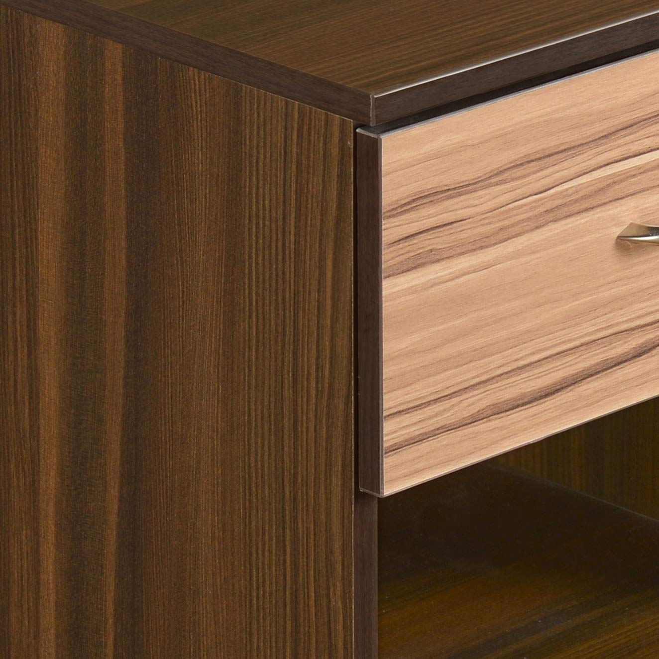 Nilkamal Teana Bedside Table, Classic Walnut : Amazon.in: Home
