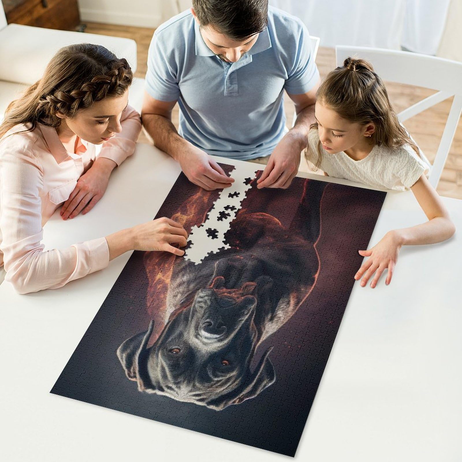 Puzzle 1000 Pezzi Per Adulti: Cane Corso Colorato, Rompicapo Da 75x50 Cm, Con Poster Incluso - 2