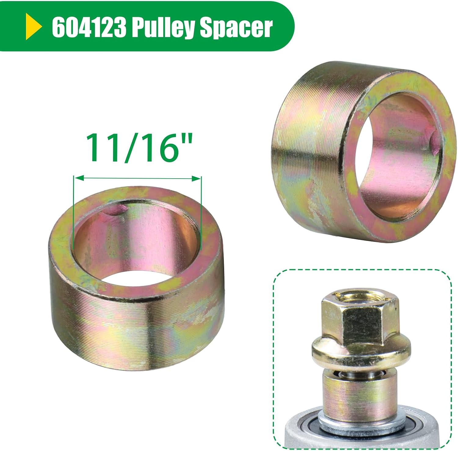 3 Pack 604214 Spindle Assembly with 603988 Spindle Pulley 604219 604231 605512 Idler Pulley 791988 5/8x141 Belt 788166 Wheel 603995 Mower Blade for Hustler 52", Hustler Raptor 52" Decks