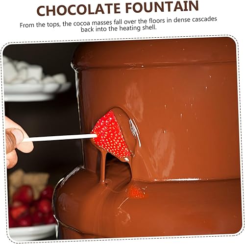 Miniatura 3 de BESPORTBLE Chocolate Fountain Machine Fondue Pot Hot Pot Tool Tabletop Waterfall Chaffing Dishes Kitchen Supply Chocolate Fondue Fountain Maker Home