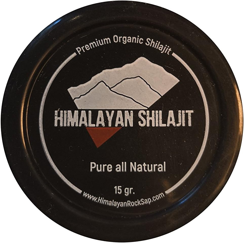 Himalayan Shilajit - Highest Grade SHILAJIT Resin - 85 Minerals - Elevate Your Life - 1 Month Supply - (15g Silicone Jar with Stainless Spoon/Stir Stick)