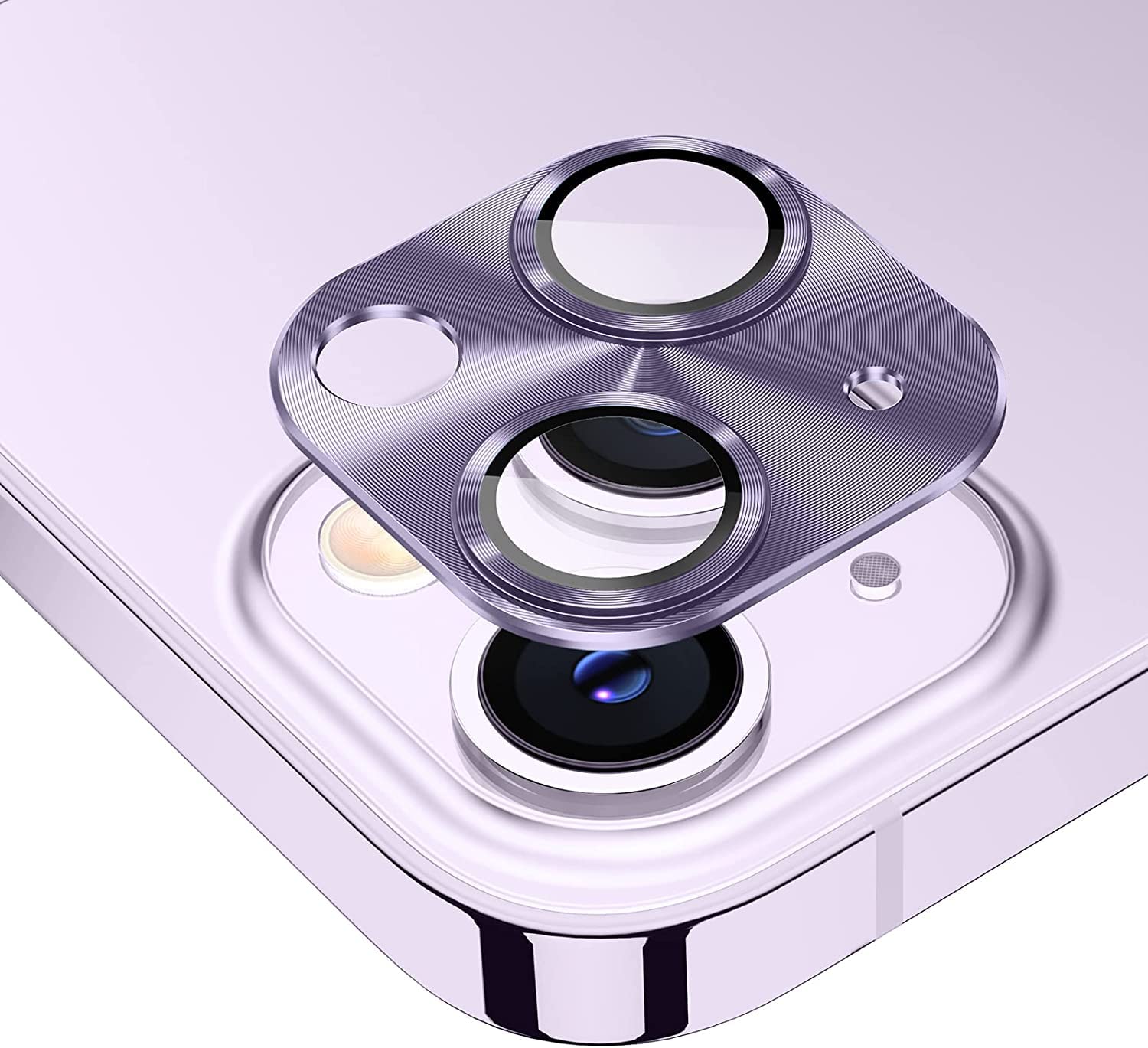 CASENED Tempered Glass Camera Lens Protector For Iphone 14/14 Plus, 9H Premium Tempered Glass, Aviation Aluminum Camera Protection [99.99% Transparency] (Metal Camera Ring (Purple), 1) (B0BJBTC9BH) Amazon Price History, Amazon Price Tracker