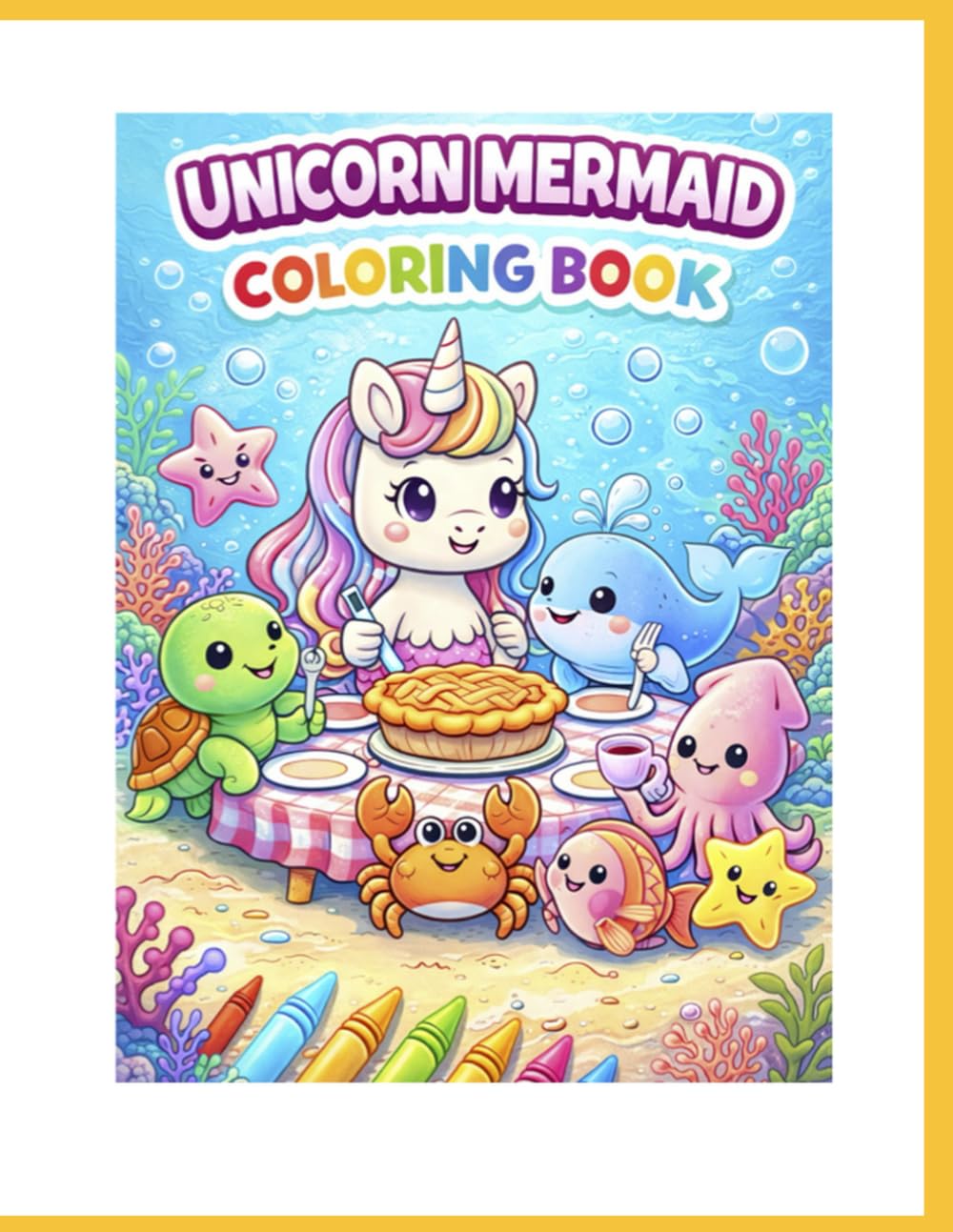 Unicorn Mermaid: Coloring Book