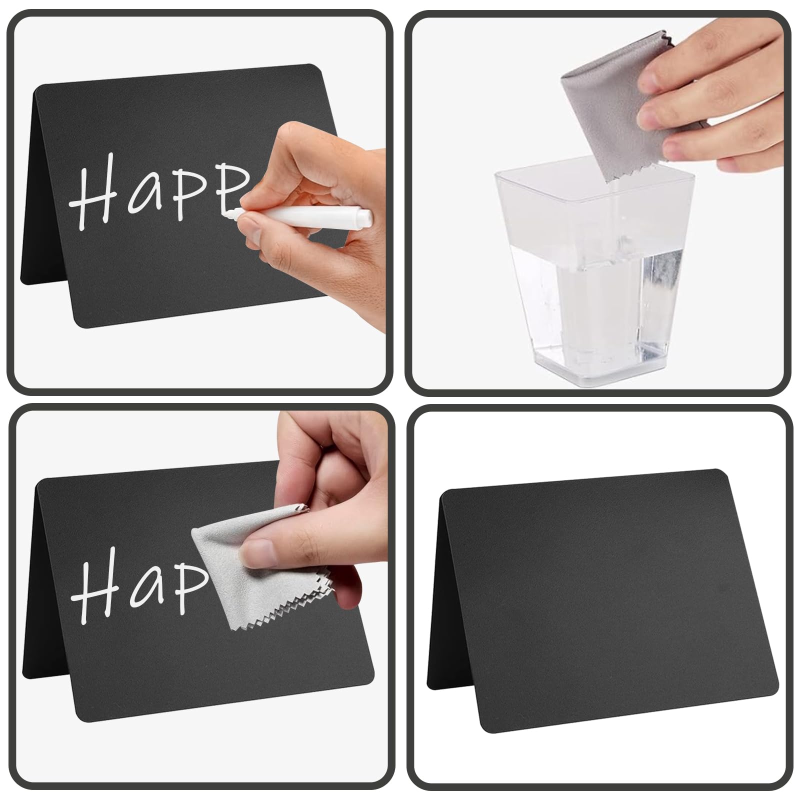 30 Pcs Mini Tableau Noir Petit Drawing Board Tableaux D'affichage 30 Pcs Mini Tableau Noir Petit Drawing Board Tableaux D'affichage