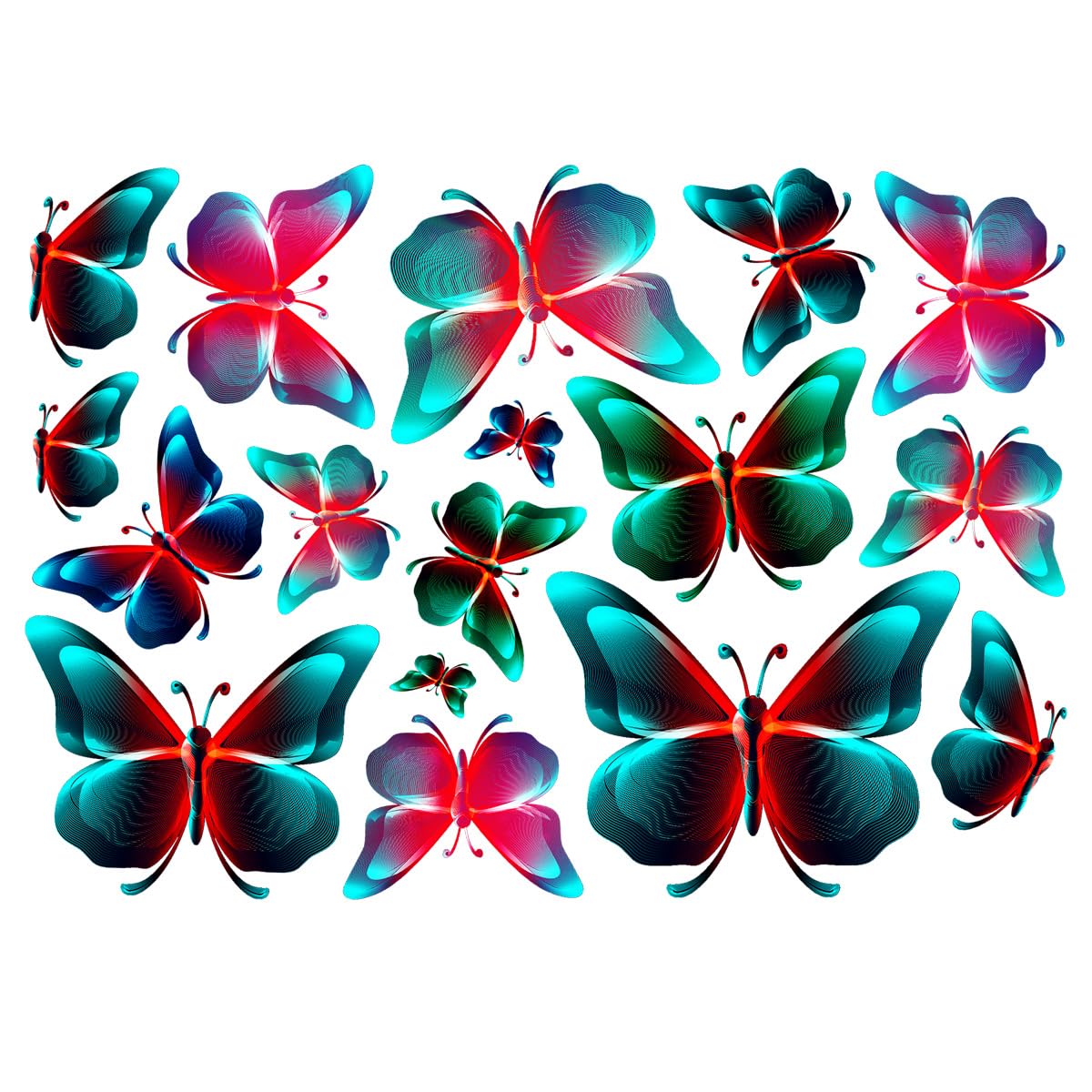 SKKWJEGE Wall Sticker Insect Luminous Self Adhesive Art Decal Bathroom Living Room Decoration PVC Sticky Glass Ceiling Wallpaper