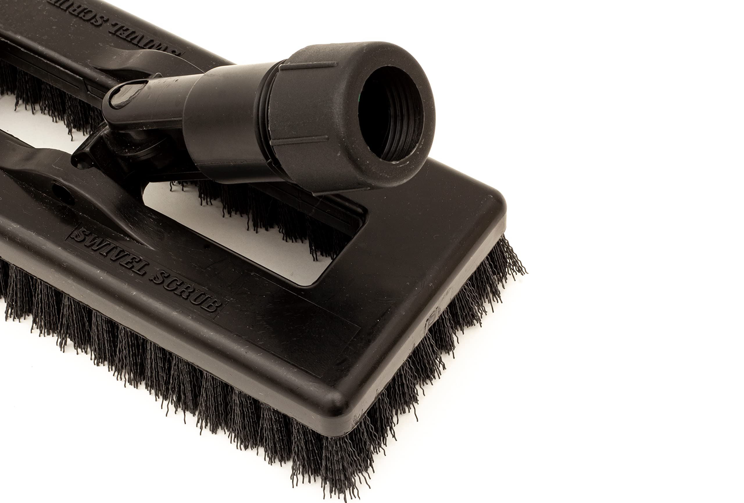 Sparta 3638831EC03 Polyester Rectangle Scrub Brush, Floor Brush, Cleaning Brush with Swivel Head For Cleaning, 8 Inches, Black