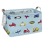 FANKANG Storage Bins, Nursery Hamper Canvas Laundry Basket Foldable with Waterproof PE Coating Large Storage Baskets for Kids Boys and Girls, Office, Bedroom, Clothes,Toys(Rec-Lovely Animals 