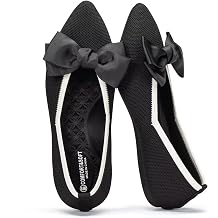 Frank Mully Womens Wide Width Flat Shoes, Comfortable Pointed Toe Flats for Wide Feet