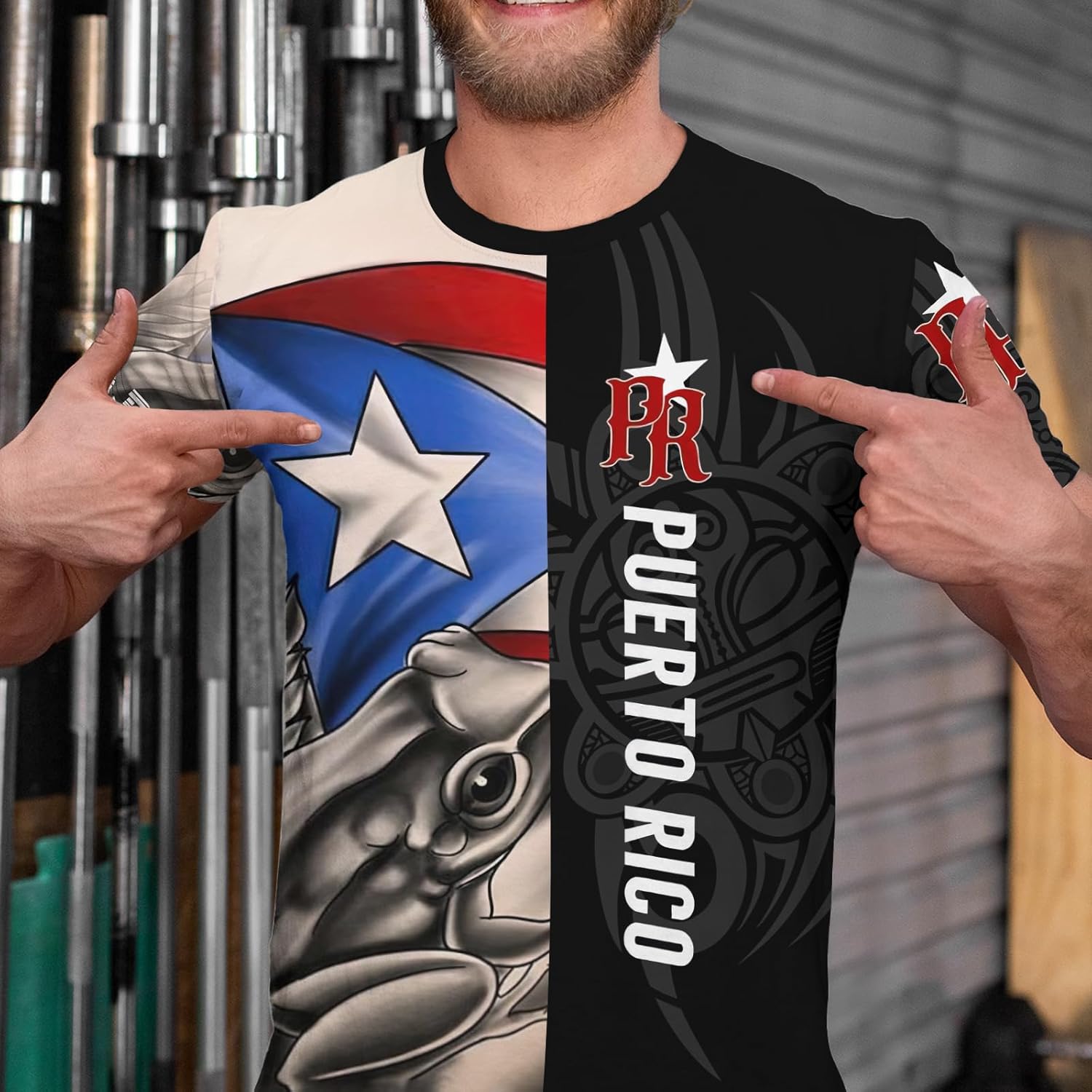 Mens Novelty Flag T-Shirt 3D Printed Graphic Short Sleeve Shirt Crew Neck Casual Top Unisex - Image 2