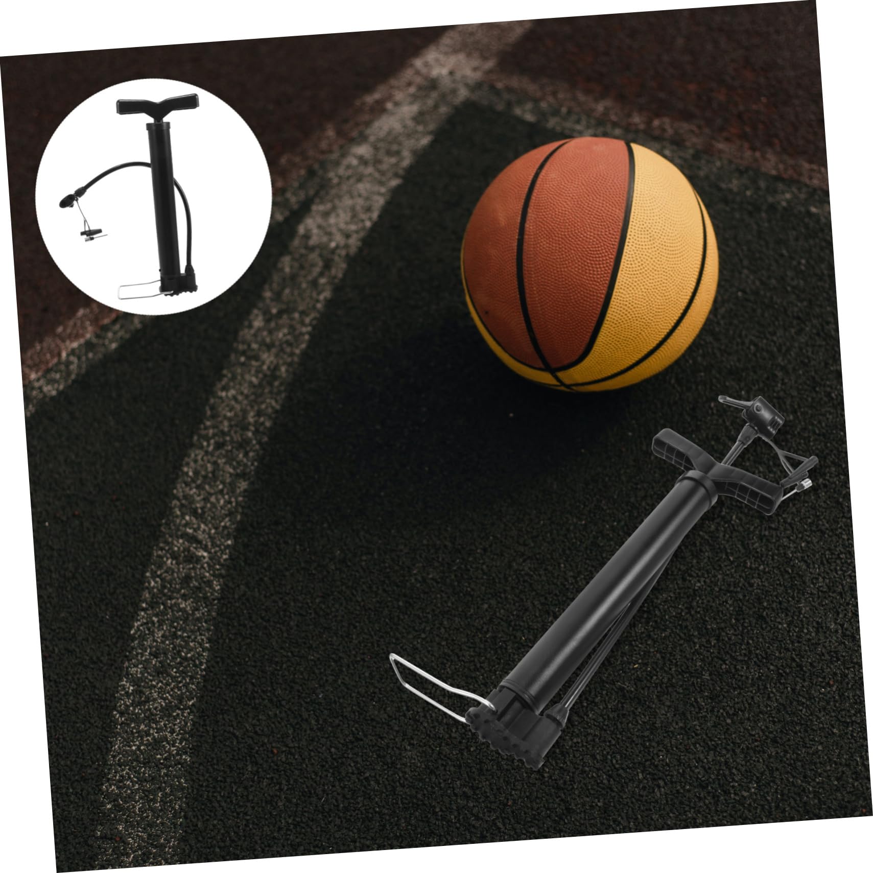 HANABASS 5piezas Bomba De Aire Portátil para Balones y Bicicletas Inflador Ligero para Baloncesto De Yoga y Diseño Compacto y Fácil De Usar para Hogar y Actividades Deportivas