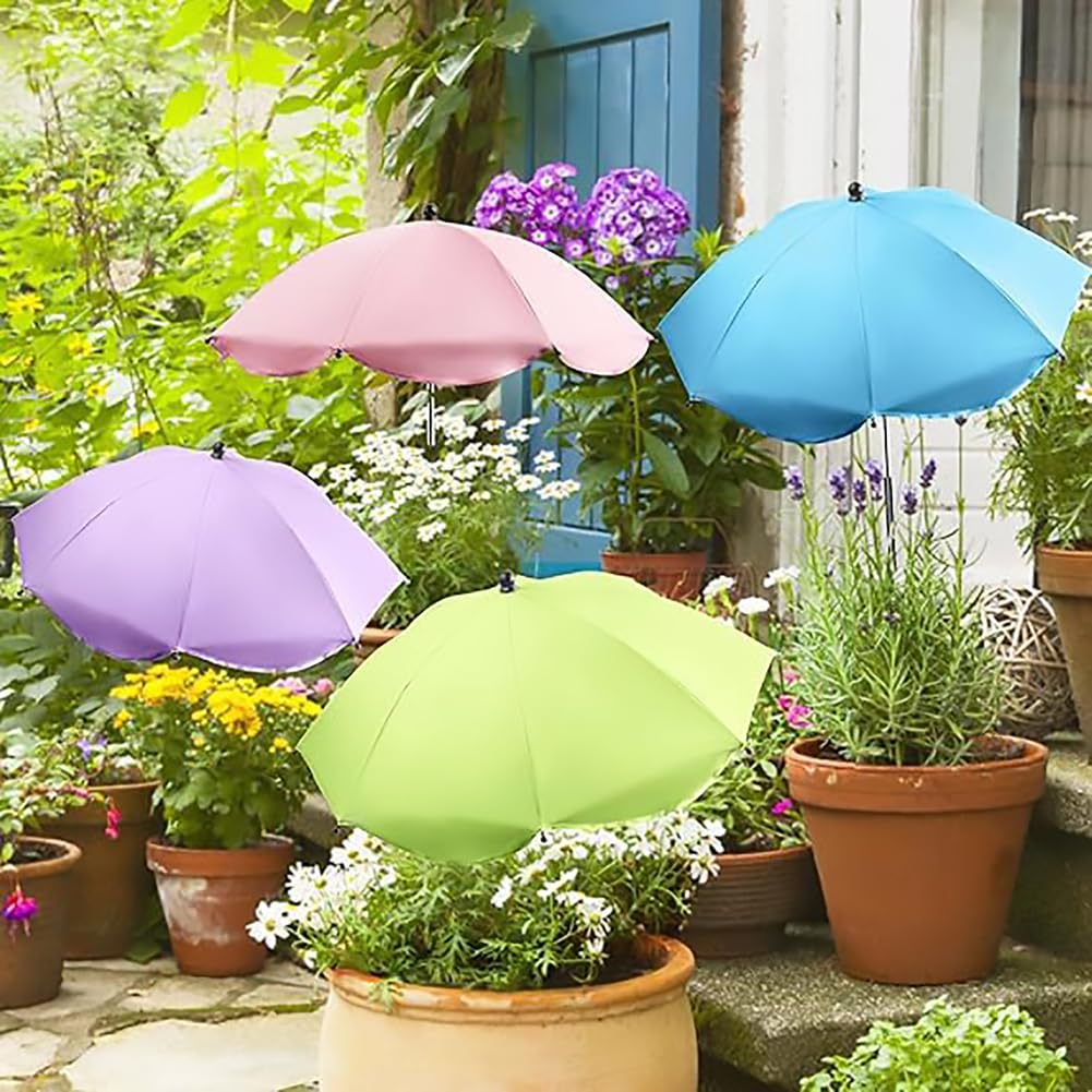Lot de 4 parasols pour plantes d'extérieur, 61 cm de large, 101,6 cm, protection solaire pour fleurs de terrasse, plantes