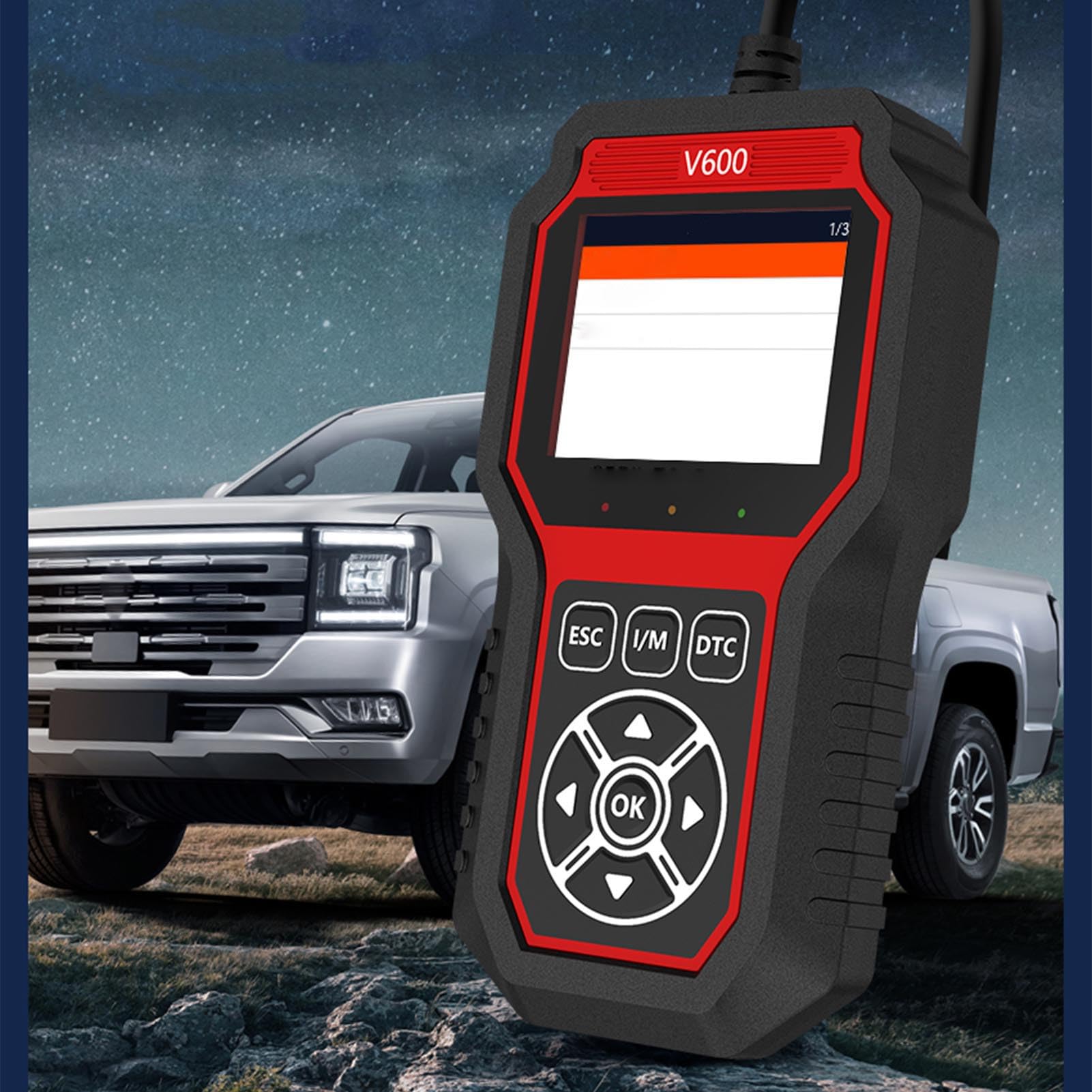 V600 -Auto -OBD -Scanner 2.8in TFT -Farbbildschirm EIN klick I M Integrierte Speicherkarten -Engine -Fehlercode Reader