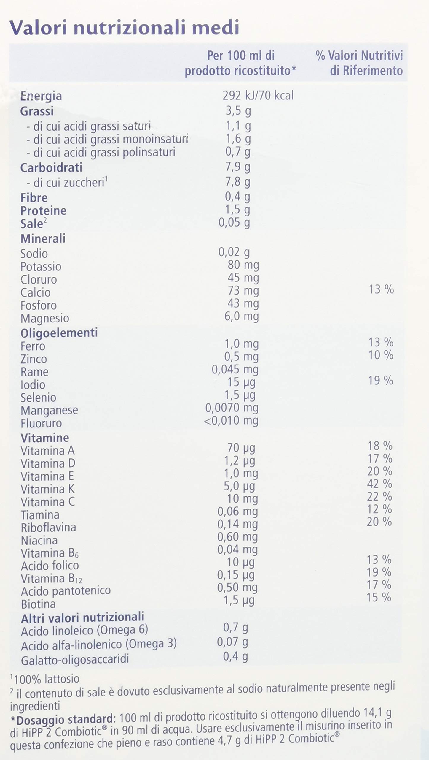 HiPP Latte 2 Combiotic Proseg; polvere - Pacco da 4 x 600 gr