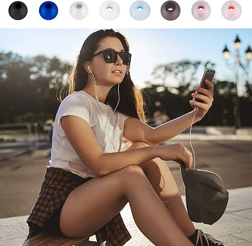 Miniatura 6 de 48 puntas de repuesto para auriculares de silicona, almohadillas de repuesto de almohadillas de silicona para auriculares Bluetooth, 3 tamaños