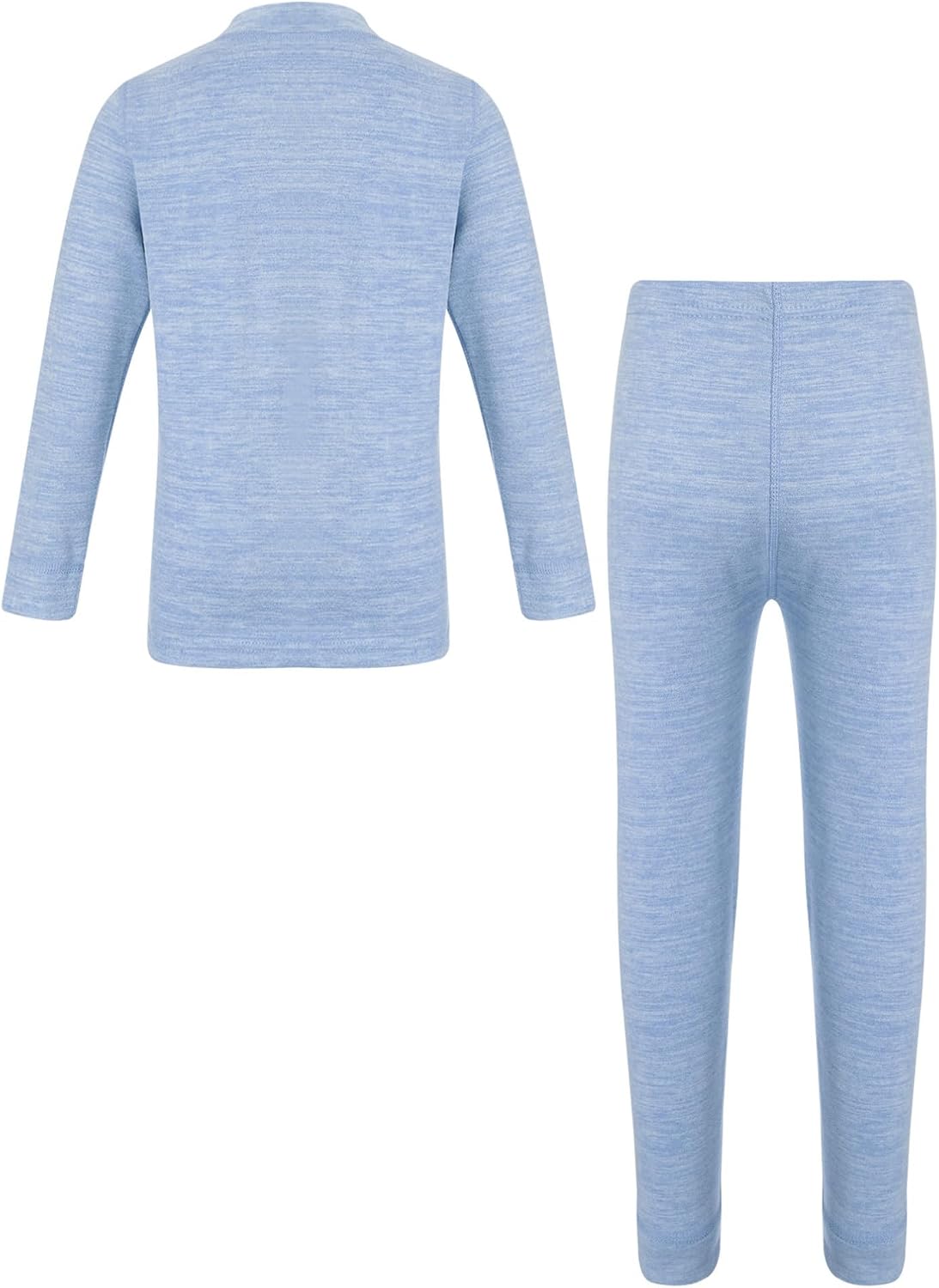 TiaoBug Kids Boys Girls Thermal Underwear Set Fleece Lined Base Layer Top and Bottom Pants Long Johns Set