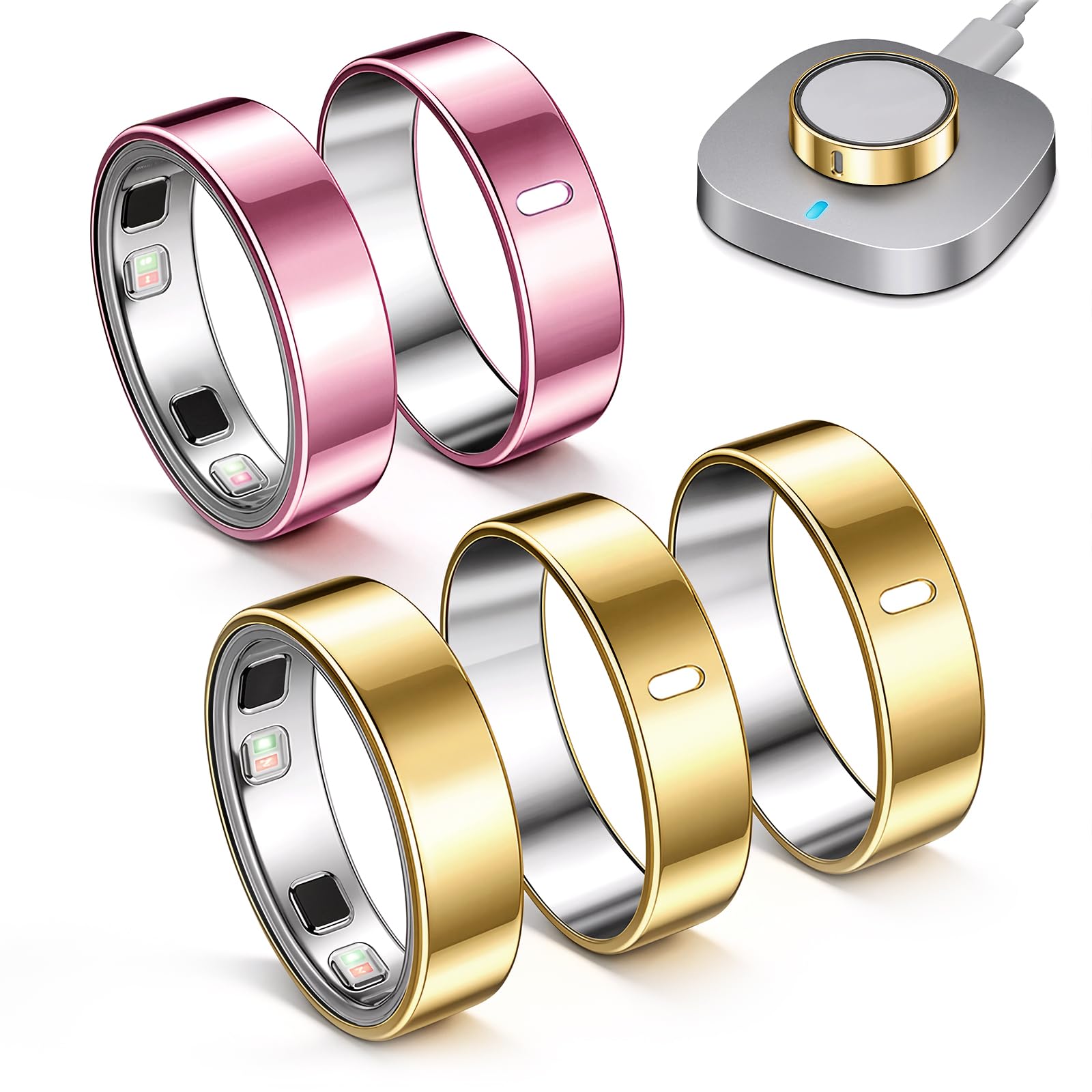 5 Pack TPU Cover Compatible for Oura Ring 5 -Size 6,Scratch Resistant
