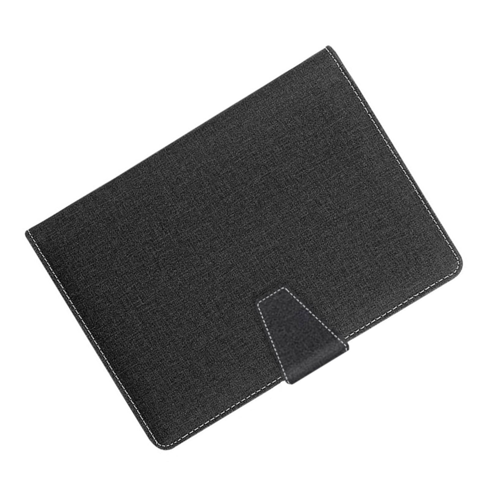 AMONIDA Carnet Numérique avec Stylo Intelligent, Synchronisation Avancée en Temps Réel pour la Prise de Notes des étudiants, PU et Aluminium, 1 Ensemble (Motif Lin Noir)