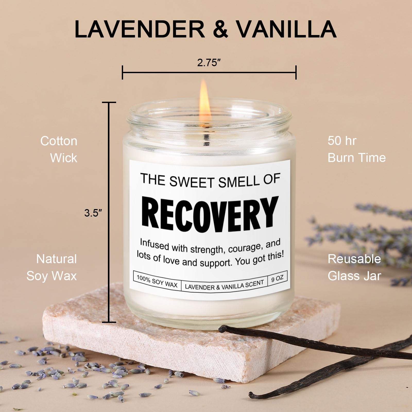 Candle, Get Well Gifts for Women After Surgery, Funny Get Well Soon, Feel Better, You Got This, Cancer Comfort, Hysterectomy Recovery, Back, Heart & Knee Surgery Recovery Gifts for Women, Men