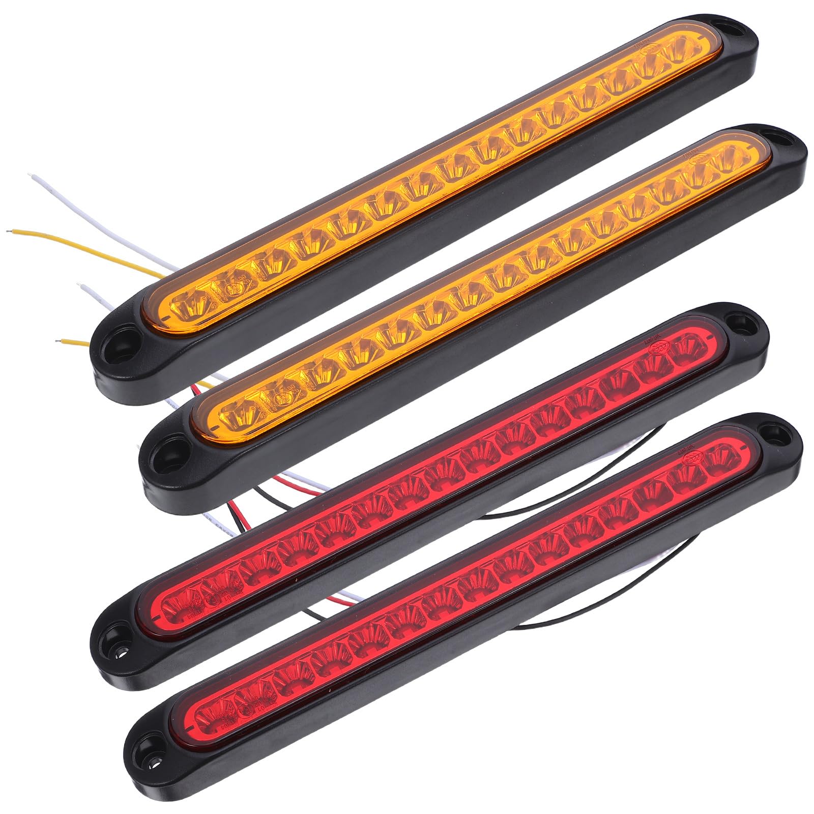4pezzi Luce Posteriore per Camion LED Kit Luci per Rimorchio Luce di Freno e Retromarcia Luci di Retromarcia per Camion Barca Motoslitta Rimorchio Pick-up Camper