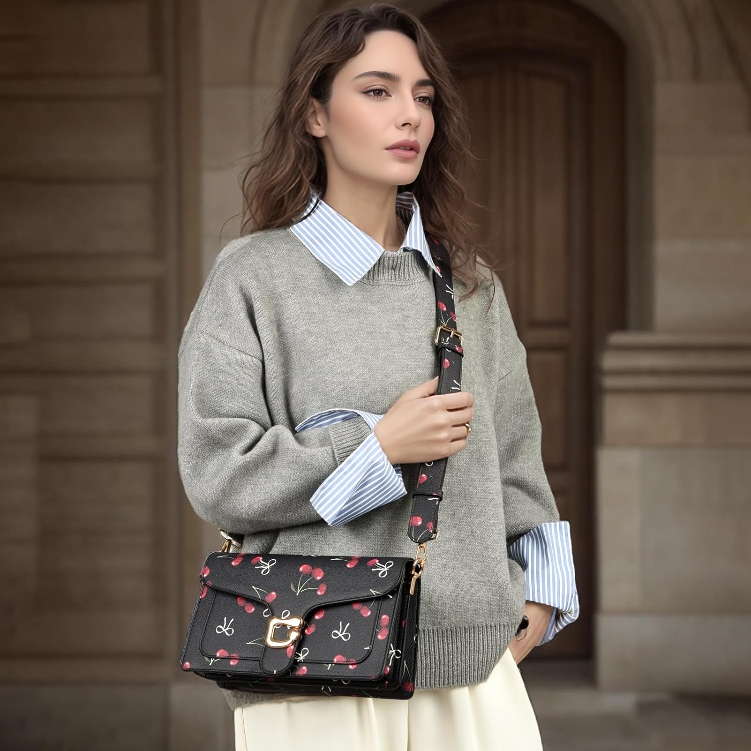 Travistar Crossbody Bags for Women Trendy - Small Cross Body Purse Shoulder Bag Leather Handbags Evening Clutch with 2 Straps - Image 9