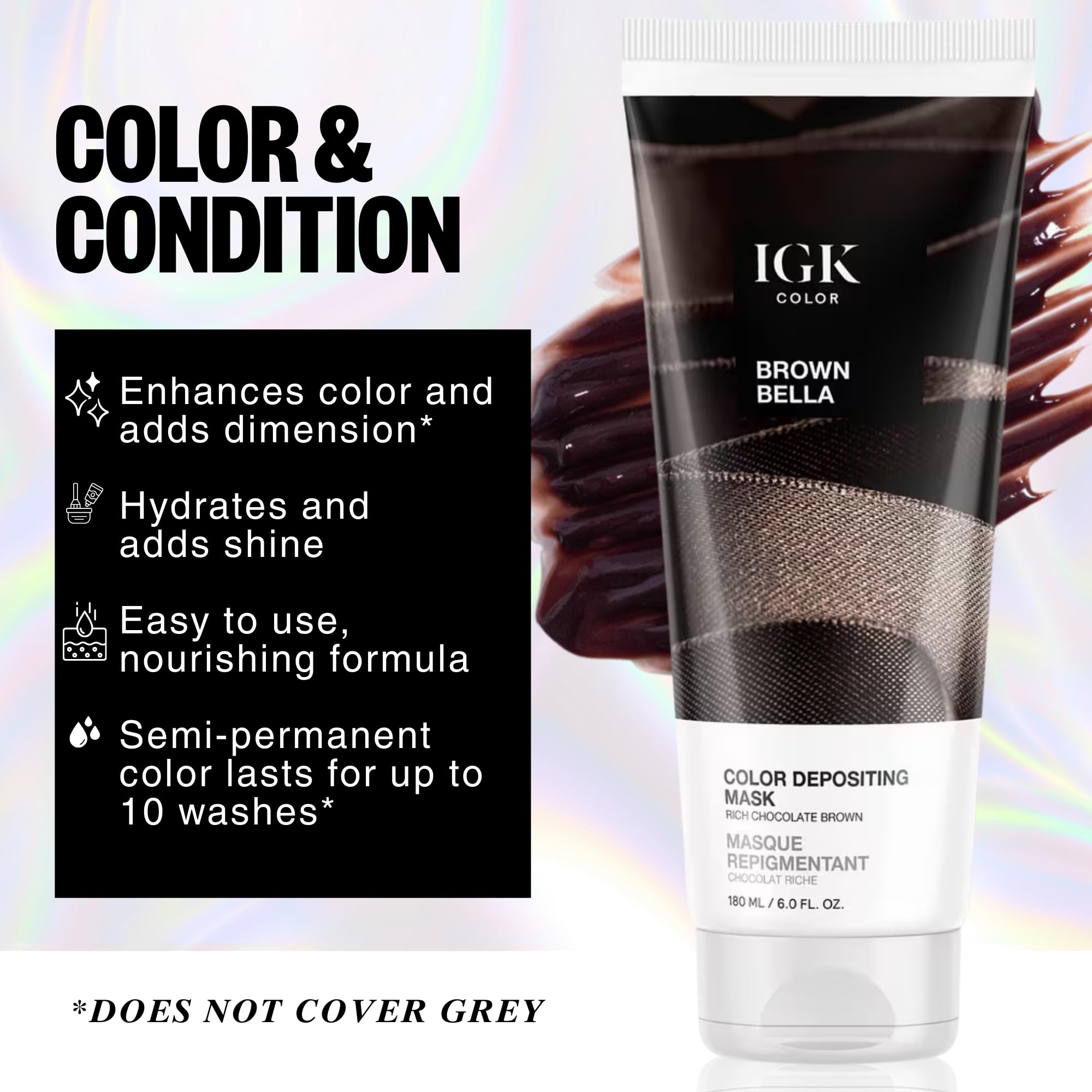 Amazon.com: IGK Brown Bella Color Depositing + Conditioning Hair