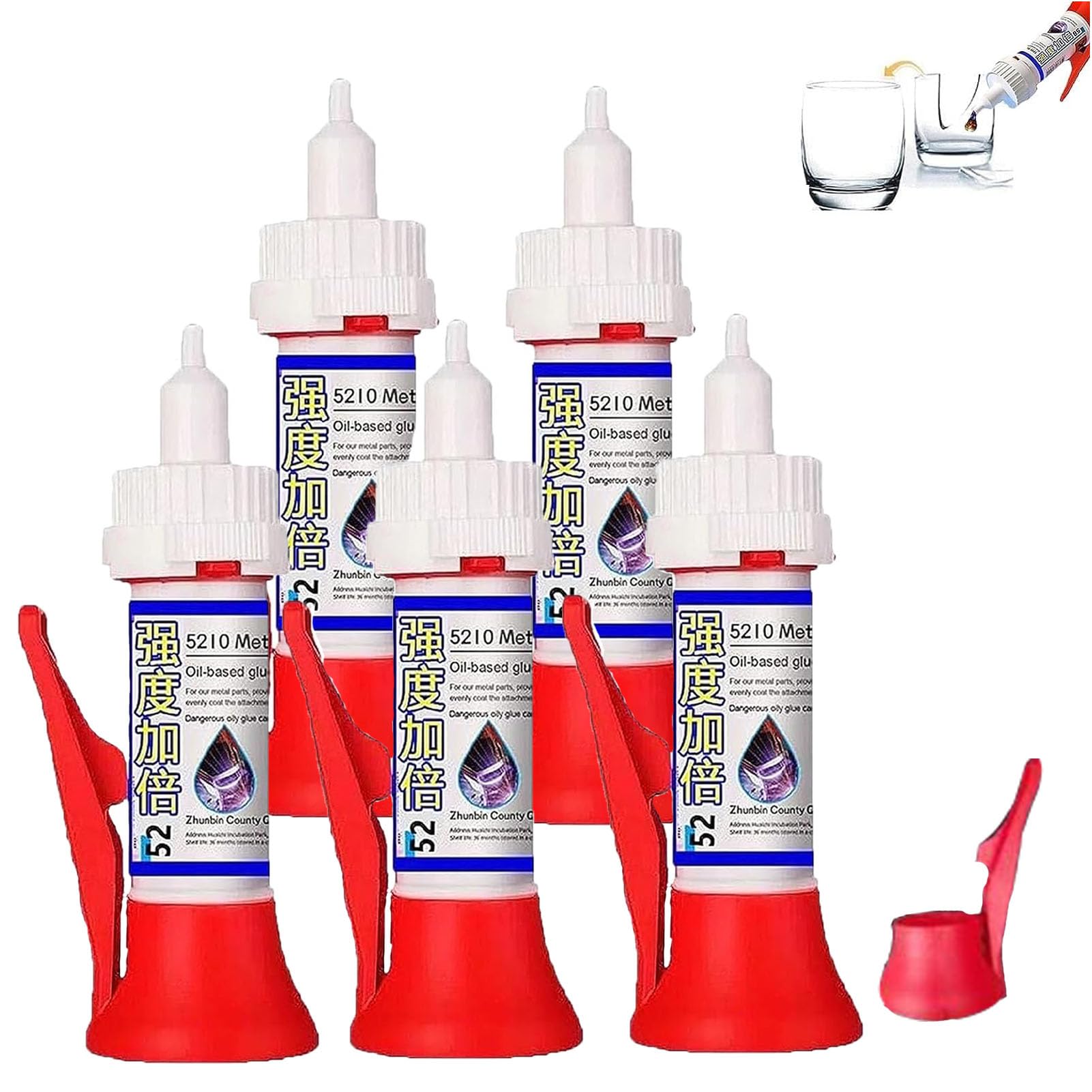 Powerful Solder Multi-Material Repair Adhesive, Universal High-Strength Welding Oily Glue, Multifunctional Mighty Instant Waterproof Super Glue for Plastics Wood Metal and Rubber Repair Tire (5PCS)