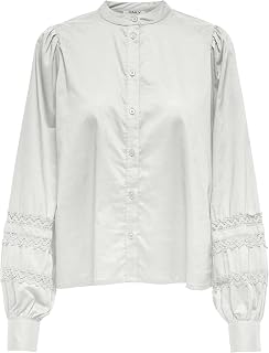 ONLY Damen Onldolly Life Ls Button Top WVN