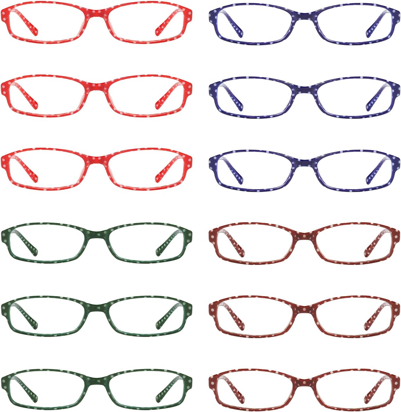 Eyekepper 4 Packing Large Frame Glasses for Women Reading - Oversize Reading Eyeglasses Readers +1.50