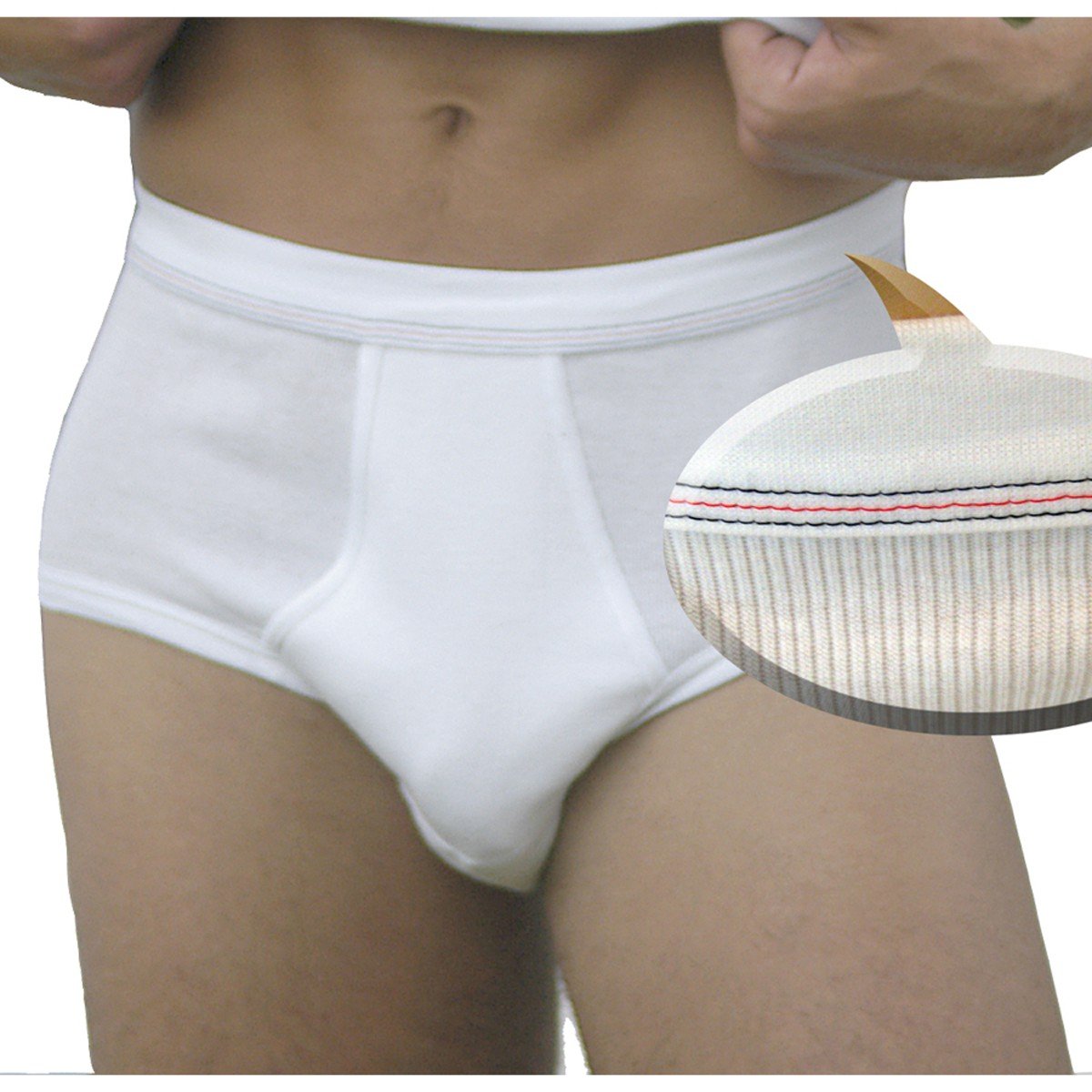 HERMKO 3248 Confezione da 5 Slip Uomo con Cuciture Doppie Cotone bio