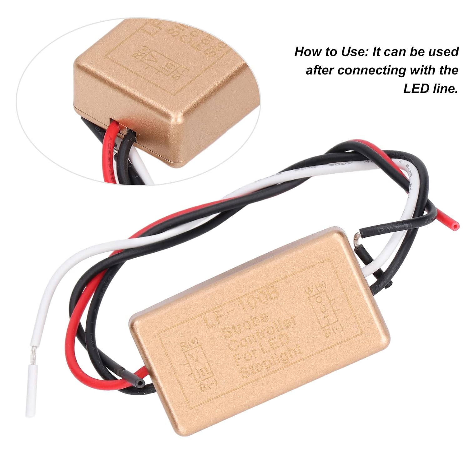 LED Flasher Relay Strobe Controller Walfront 12V 3A for LED Lights Car Motorcycle Yacht