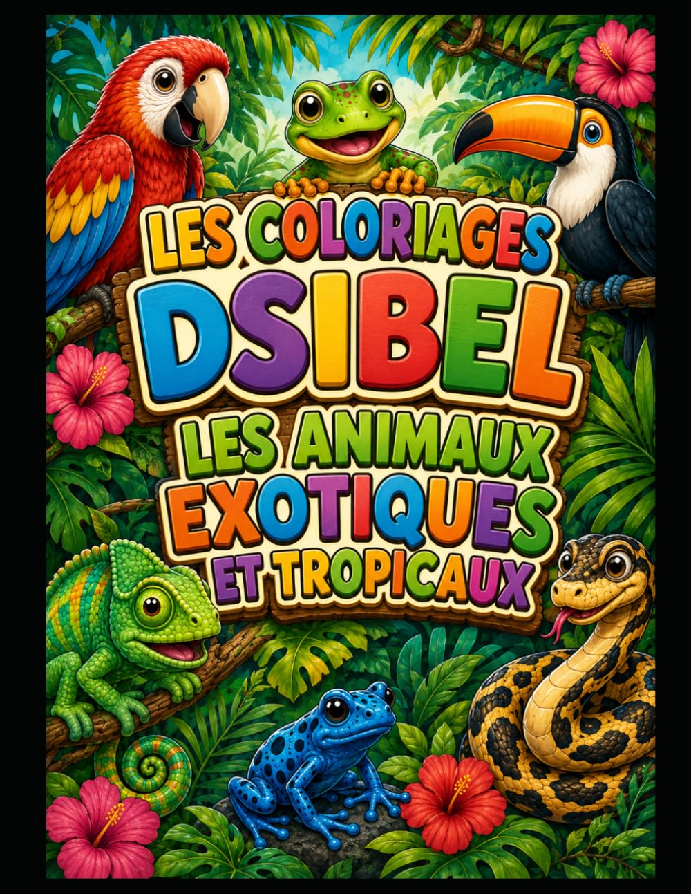 coloriage dsibel: les animaux exotiques et tropicaux (collection enfants)