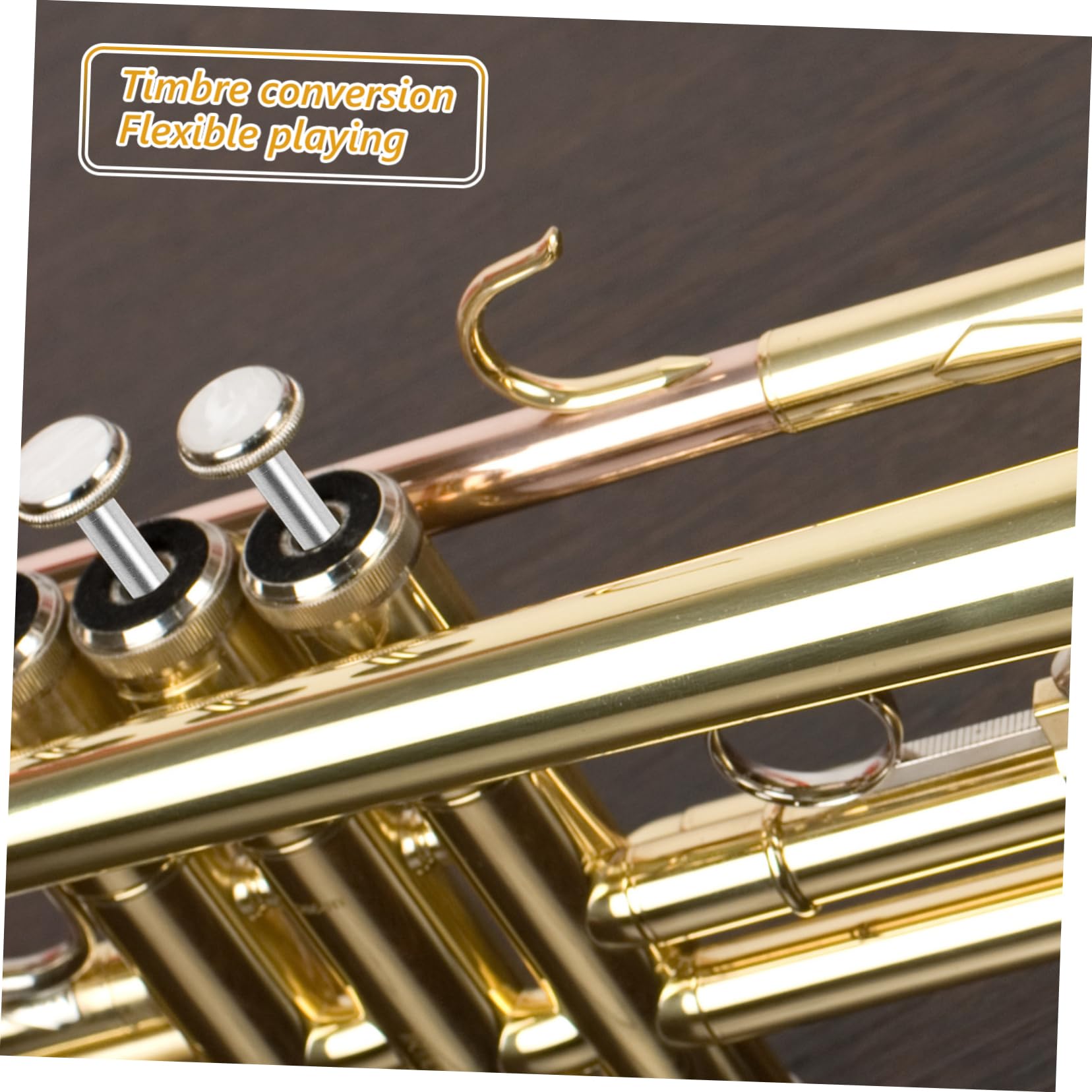 Toyvian Accesorio para Trompa Tenor de Acero Inoxidable, Práctico y Fácil de Almacenar, Varilla de Pistón de Repuesto para Instrumento Musical de Color Plata