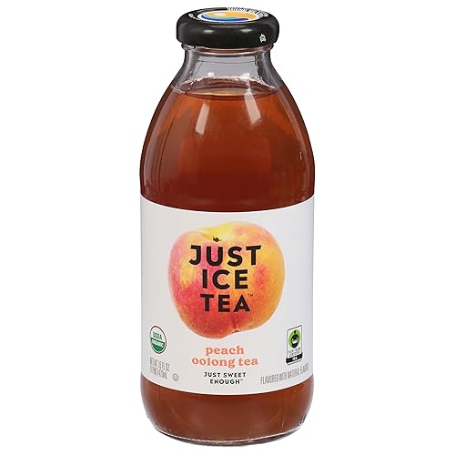 Just Ice Tea Té orgánico de melocotón oolong, 16 FZ