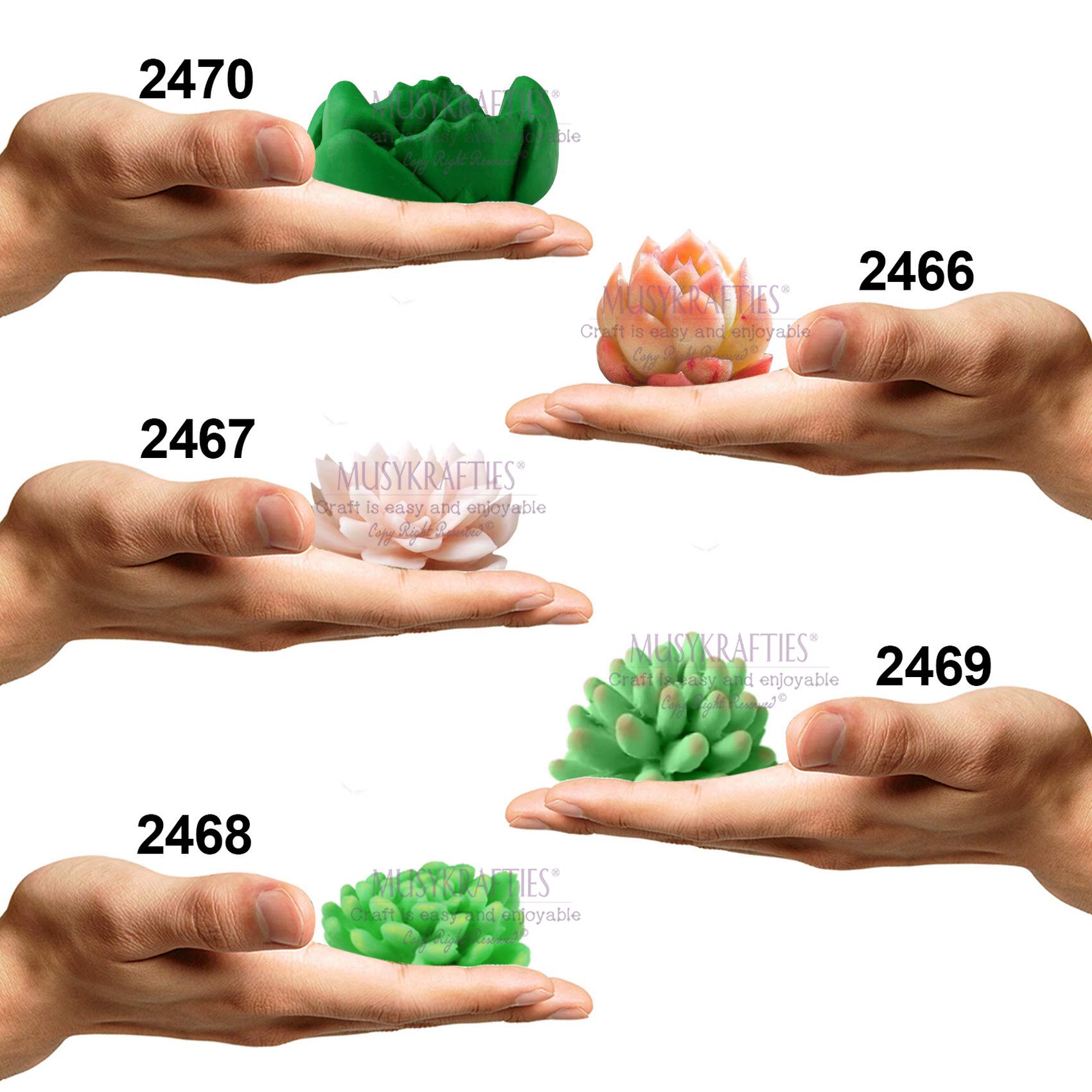 2 Stampi In Silicone Per Piante Grasse E Cactus, A Forma Di Vaso Con Coperchio, Per Cemento, Resina, Candele E Gesso, Fai Da Te - 4