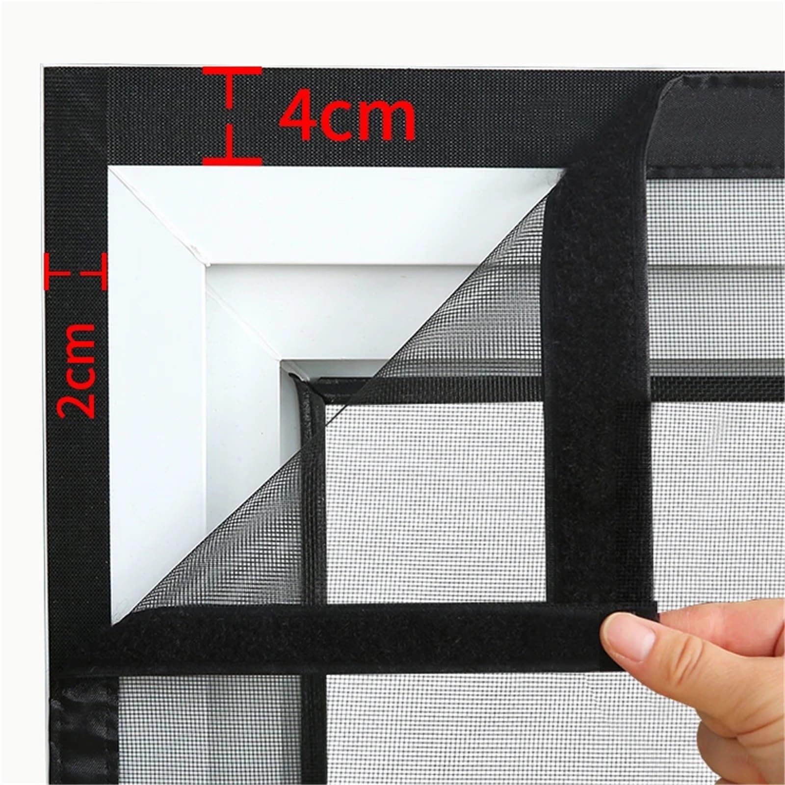 Fenêtres anti-moustiques magnétiques, Moustiquaire magnétique porte moustiquaire rideau fermeture automatique maille Invisible noir multitaille(Black Width 140cm,Height 250cm)
