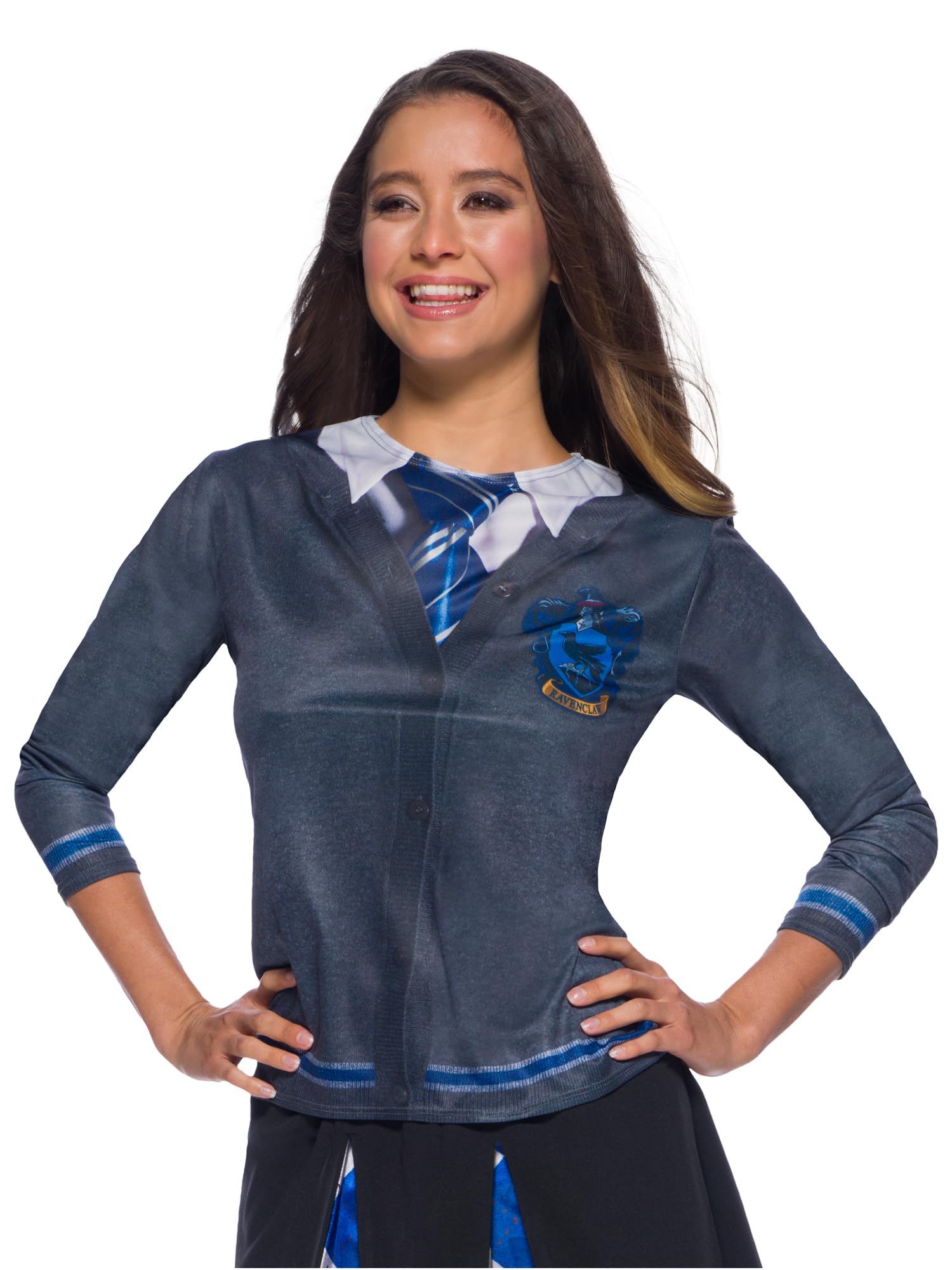 Rubies Official Harry Potter Ravenclaw Costume Skirt and Top Bundle, Adult Fancy Dress Up, Size NS and Small Halloween